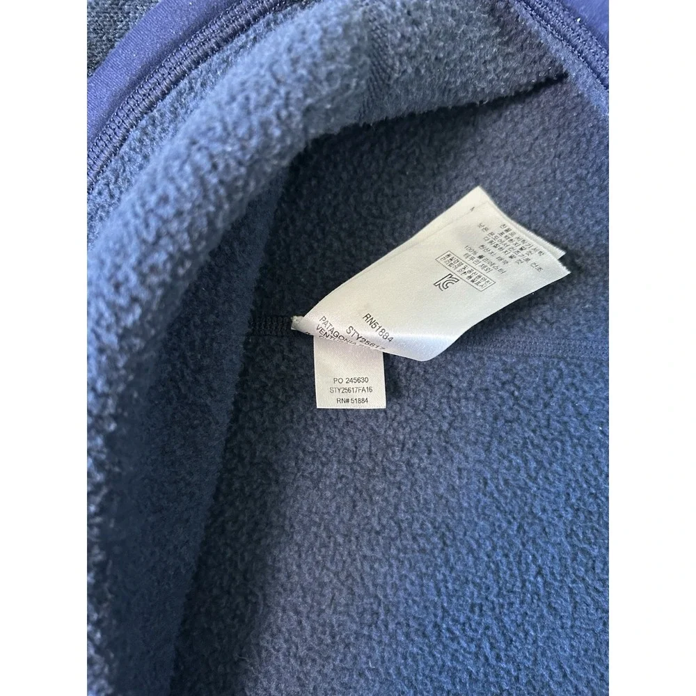 Patagonia Men's Better Sweater 1/4-Zip Blue Comfort Fleece Size S - Gorpcore